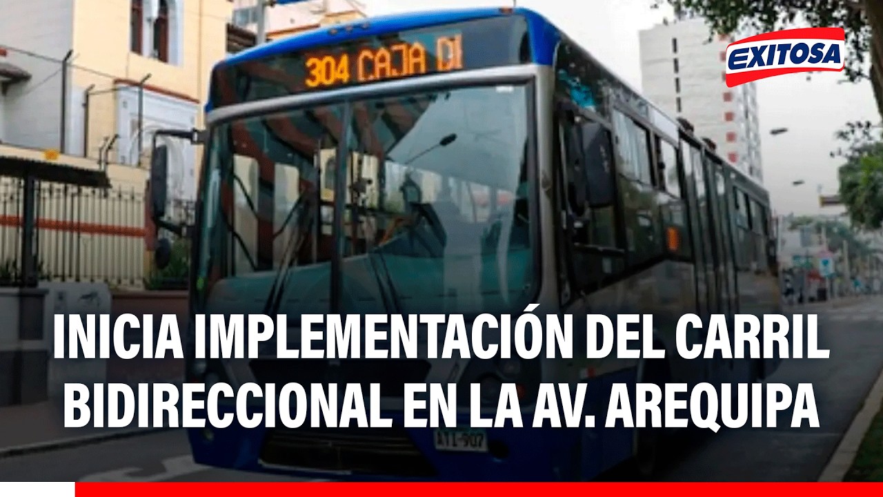 🔴🔵 ¡Atención conductor! Inicia implementación del carril bidireccional en la Av. Arequipa
