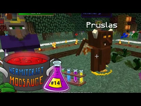 Hermitcraft Modsauce - 14 - Witchery: Summoning an imp - Modded Minecraft