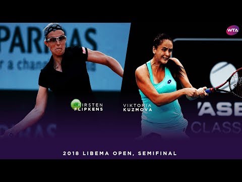 Kirsten Flipkens vs. Viktoria Kuzmova | 2018 Libema Open Semifinals | WTA Highlights