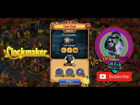 Clockmaker - Match 3 Mystery Game - Town Bank - Level 41 - 45 - Gameplay
