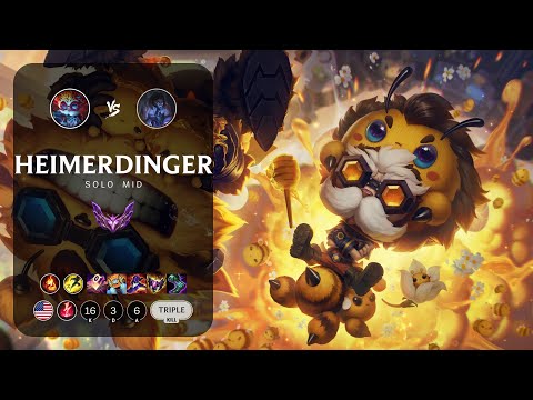 Heimerdinger Mid vs Sylas - NA Master Patch 13.9
