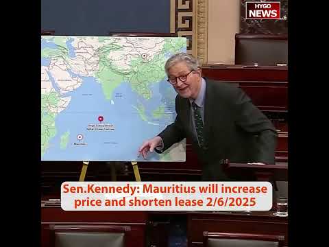 Kennedy Warn UK on Chagos Islands: Please Don't do this, China loving all of this, cell-deep & bone