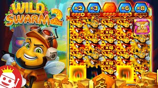 🐝 PUSH GAMING'S NEW WILD SWARM 2 SLOT DELIVERS BIG WIN!