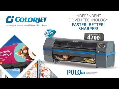 ColorJet POLO XL | High Quality, Max Profitability, High Speed Solvent Printer #PoloXL #colorjet