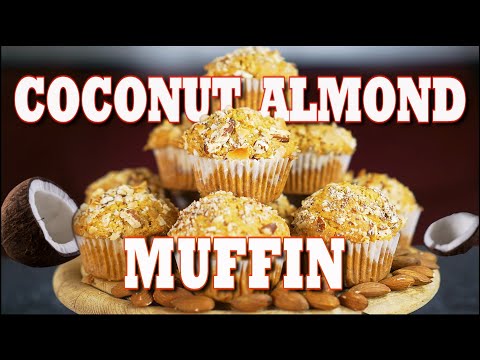 Simple Coconut Almond Muffin For Breakfast | Almond Butter Muffin Recipe