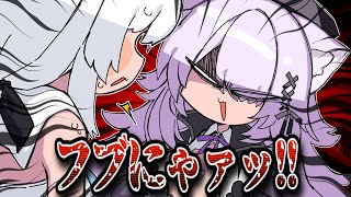 【手描き】フブにゃは僕の妹にする【猫又おかゆ/白上フブキ/大神ミオ/ホロライブ/切り抜き/切り抜き漫画/ホロライブ切り抜き】