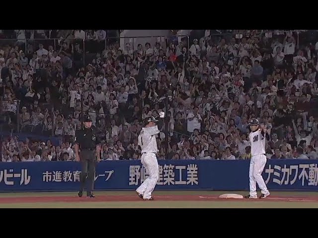 【5回裏】マリーンズ・清田 片手で打ち返して2点タイムリーヒット!! 2018/6/13 M-DB