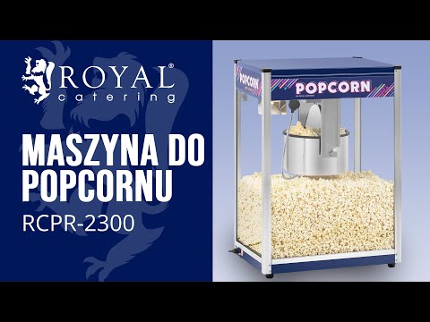 Video produktu  - Maszyna do popcornu - 4800 ml - 16 oz - XXL