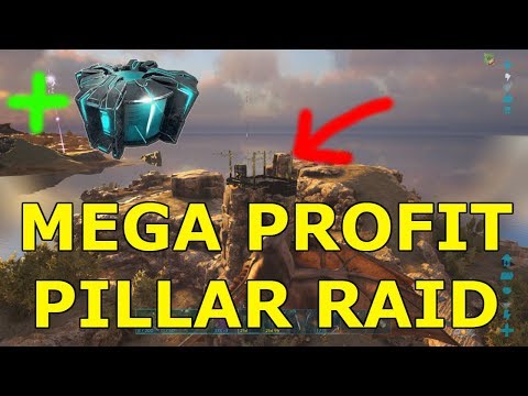 RAIDING A HUGE PILLAR BASE! - Ark Small Tribes Blur's Server - Ep 3