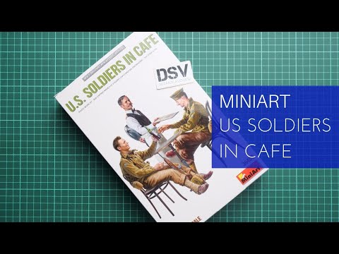 Сборная модель: Американские военнослужащие в кафе (Miniart 35406) 1:35