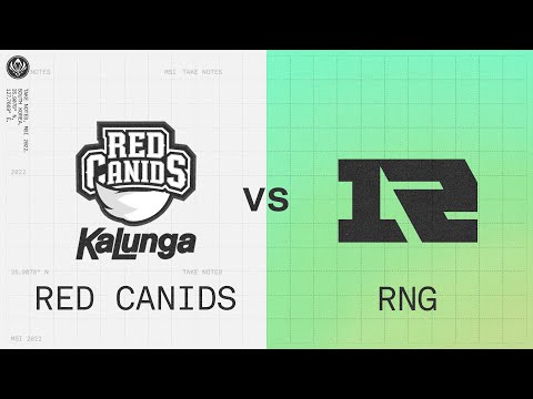 RED vs RNG | 2022 MSI Groups Day 4 | RED Canids Kalunga vs. Royal Never Give Up
