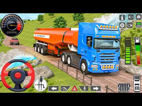 Offroad Oil Tanker Truck Driving Simulator 3D-Heavy Cargo Truck Transporter Driver__Android Gameplay