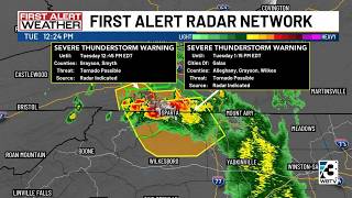 Severe thunderstorm and flash flood warnings issued for Ashe County