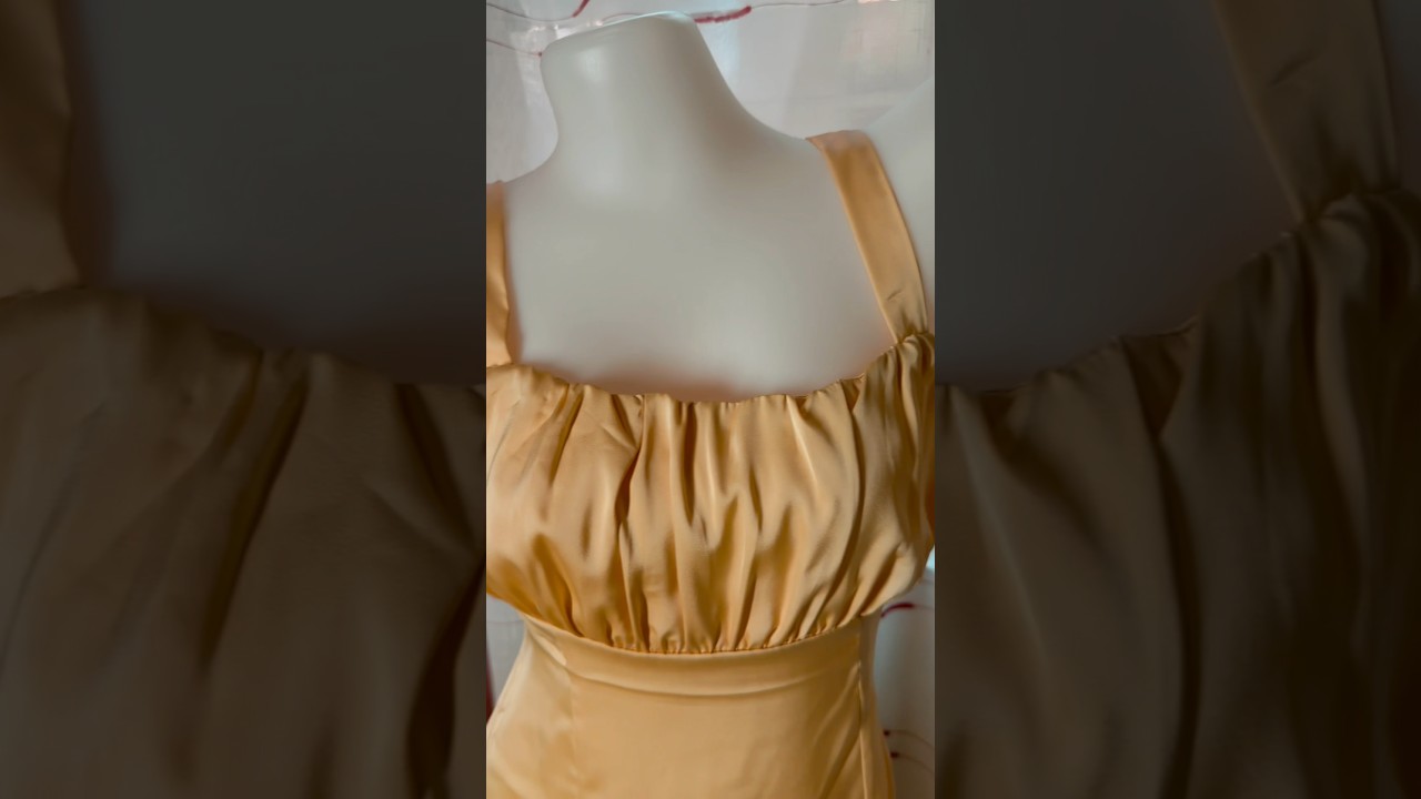Romwe Plain Yellow Dress #youtubeshorts #shorts #video #viral #fashion