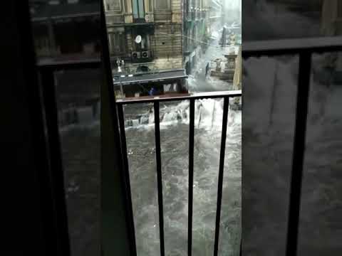 forte maltempo a Catania Sicily thunderstorm 26-10-2021
