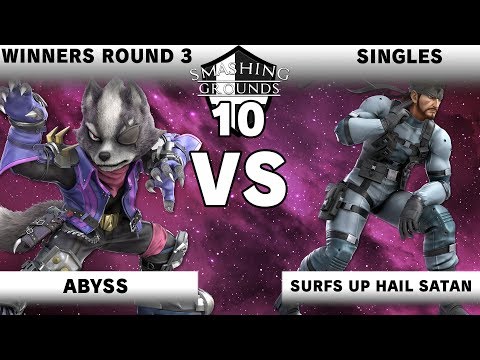 Smashing Grounds 10 - Abyss (Wolf) Vs. Surfs Up Hail Satan (Snake) - Winners Round 3 - SSBU
