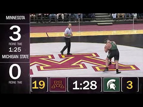 Big Ten Wrestling: Heavyweight - Michigan State's Matt Lloyd  vs. Minnesota's Rylee Streifel