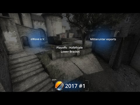GSH 2017 #1 – 5on5 – Playoffs Halbfinale LB - e-WAVE e.V. VS Mitterunter esports – de_cobble