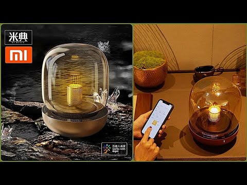 Night light and column 2 in 1 - midian zero blue music ambient light