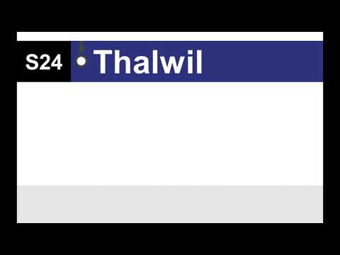 SBB / ZVV Ansage - S24 Thalwil Endbahnhof - Bauarbeiten (+Begrüssung nach Zug)