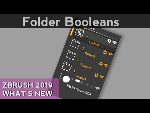 033 ZBrush Folder Boolean Deform and Subtool Master