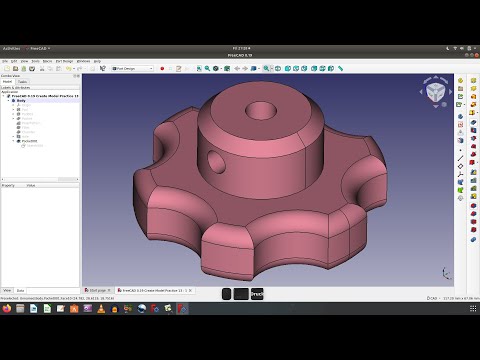 FreeCAD 0.19 Create Model Practice 13