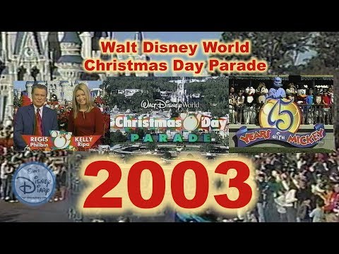 2003 Walt Disney World Christmas Day Parade | Regis Philbin | Kelly Ripa | Robin Roberts