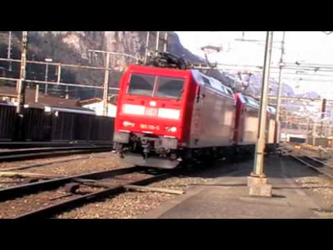 Weihnachtsferien - Touren Teil 3: Die Schweiz geht voll ab! - "Bahnverkehr in Erstfeld am 3.1.2012!"