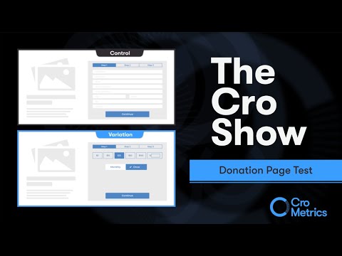 The Donation Page Test – The Cro Show #016
