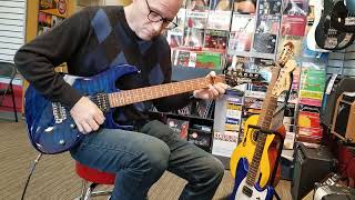 Video thumbnail for Playing an Ibanez GRX70QA electric guitar by rmenga