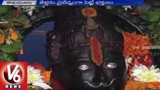 Scorpions Festival | Devotees offer Scorpions to Lord Vishnu in Kodumuru Village | Kurnool | V6News