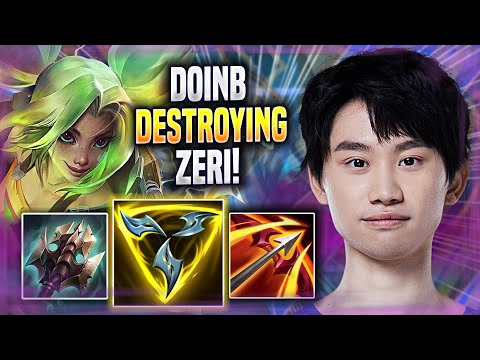DOINB DESTROYING WITH ZERI! - LNG DoinB Plays Zeri MID vs Akshan! | Season 2022