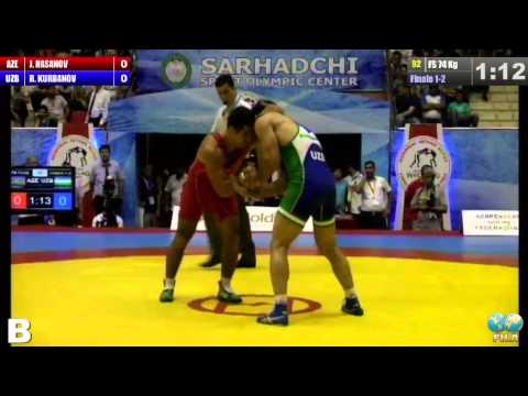 Finale 1-2 Freestyle 74 Kg (AZE) Jabrayil HASANOV vs (UZB) Rashid KURBANOV