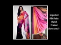 Imported Silk Satin Digital Printed Saree Wholesale Price 700 Latest Crape Digital Printed Saree