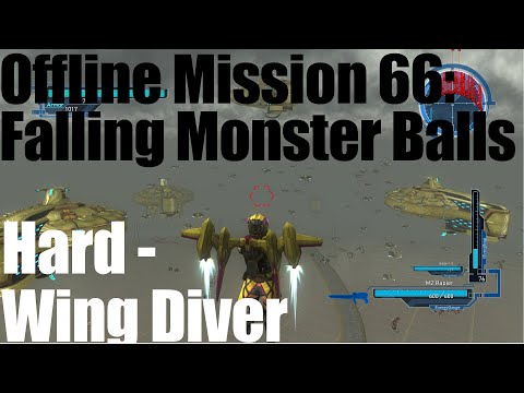 EDF 5: Offline Mission 66: Falling Monster Balls - Wing Diver / Hard