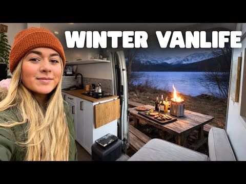 WINTER VAN CAMPING & COOKING IN THE SCOTTISH HIGHLANDS