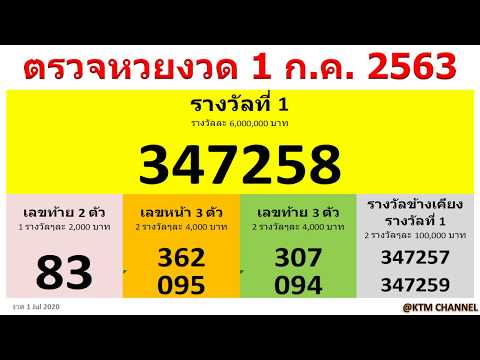 หวย วัน นี้