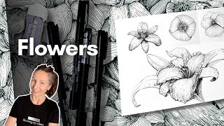 How to Shade Flowers in Pen and Ink, Easy