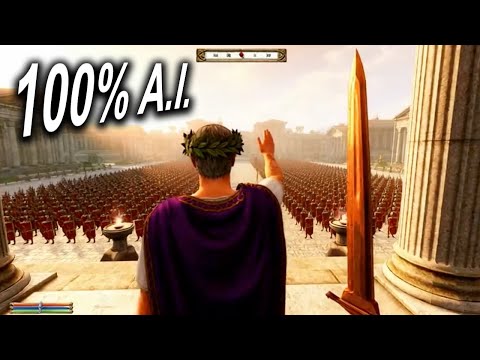History of Rome as an Oblivion Game (A.I. Video)