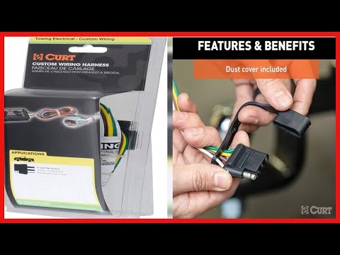 CURT 56094 Vehicle-Side Custom 4-Pin Trailer Wiring Harness, Fits Select Chevrolet Equinox, - ALK S