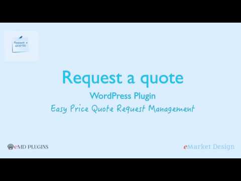 Introduction Video to get you started with Request a quote