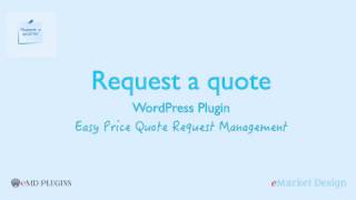 Request A Quote WordPress Plugin – Easy Price Quote Request Management