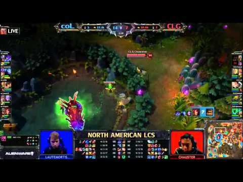 coL vs CLG Crazy Fight For Baron I Link Baron Steal - LCS NA League of Legends