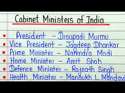 Cabinet minister of India 2023 || Ministers of India list || Modi Cabinet minister list