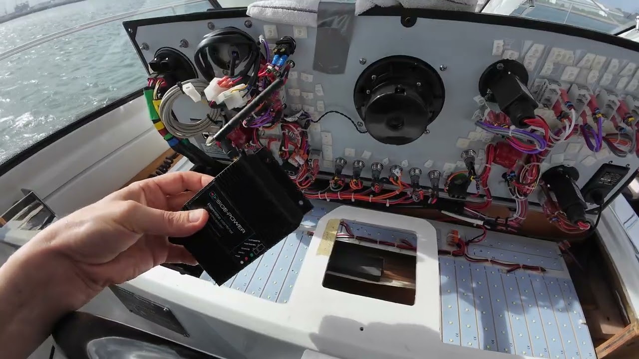 I've installed a Side-Power wireless remote for bow and stern thrusters on my Amel 50.