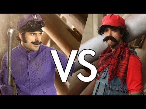 Mario VS Waluigi (Fight Scene from Mario Warfare)
