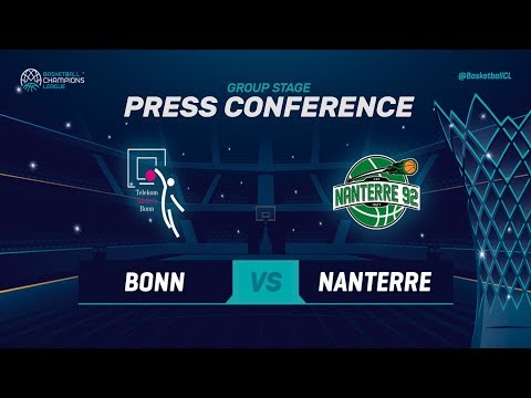 Telekom Baskets Bonn v Nanterre 92 - Press Conference - Basketball Champions League 2018-19