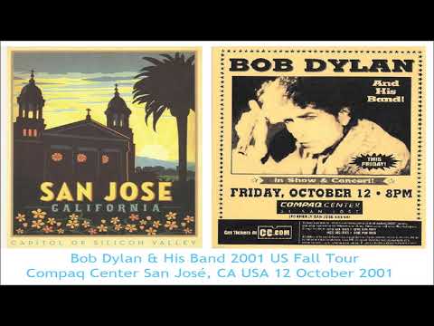 Bob Dylan 2001 US Fall Tour - Compaq Center San José CA USA 12 October 2001