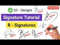 ✅ A To Z Signature Style | Signature Style Of My Name | R Signature Style