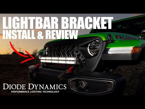 Diode Dynamics Light Bar Bracket Install & Review - Jeep Wrangler JL - Mojito Jeep